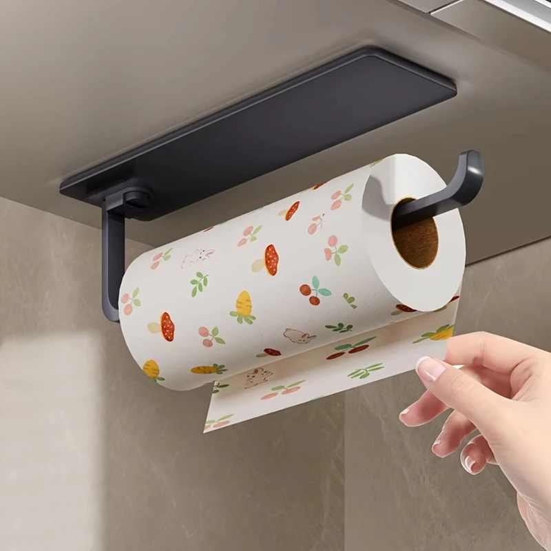 Towel Bar Stainless - キッチンタオルホルダー吊り下げ式ペーパータオルディスペンサー粘着ティッシュハンガーキャビネット収納ナプキンラックバスルームアクセサリー新製品