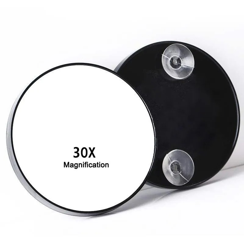 Shaving Mirror Suction - 30x 倍率ミラー吸盤付きにきび拡大鏡コンパクトにきび毛穴ツール浴室化粧鏡