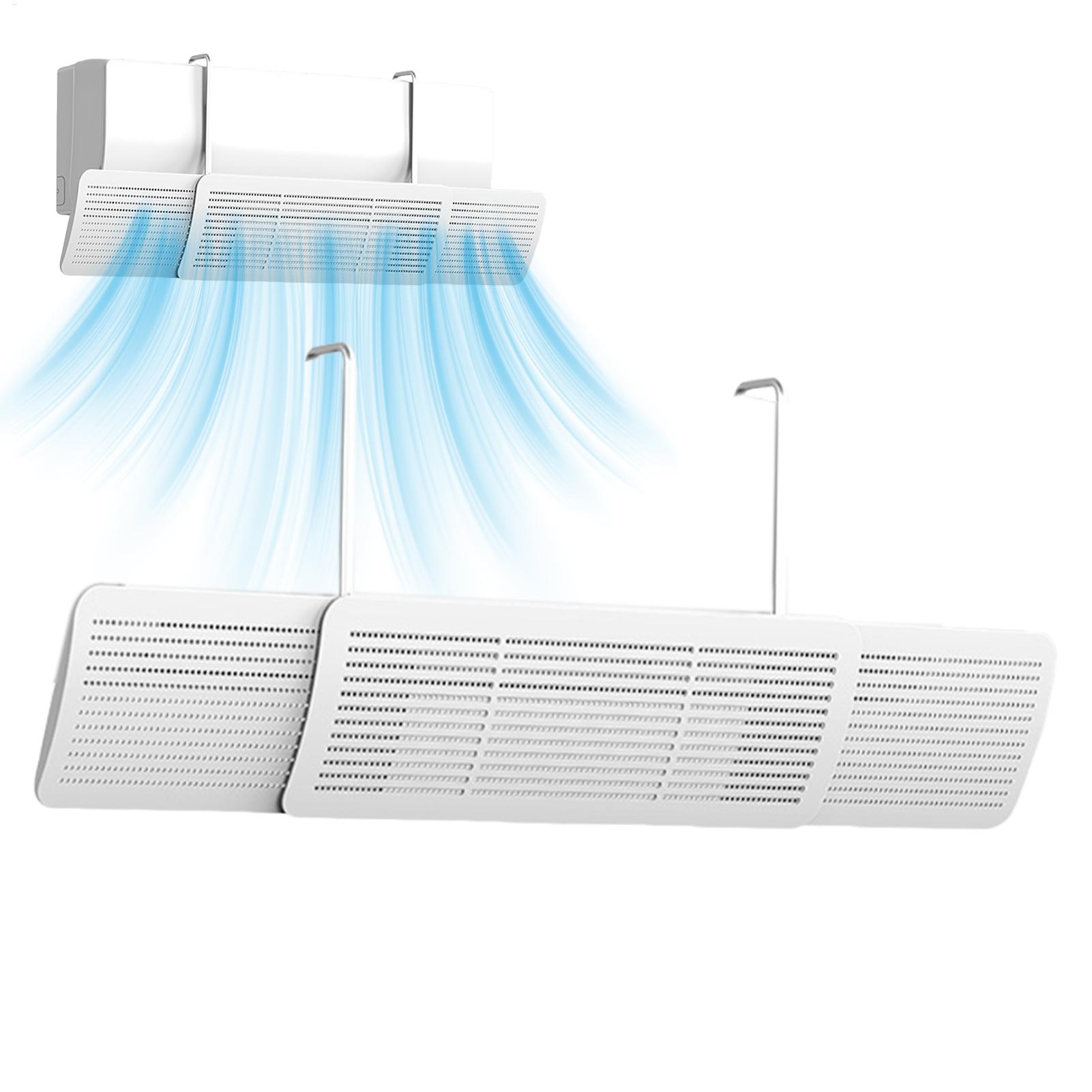 Home Bathroom Vent - 壁掛け式エアコン吹き出し口調整器、23.2～36.2インチの調整可能なAC吹き出し口ディバーター、家庭、オフィス、寝室、浴室、アパート用