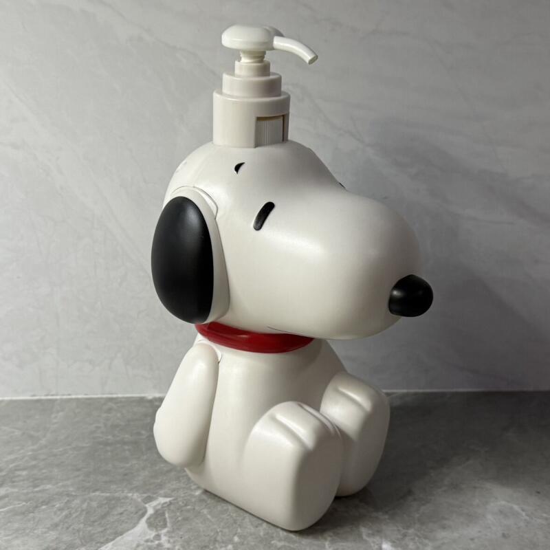 Home Edit Bathroom - かわいいスヌーピーディスペンサーボトル、漫画犬のシャンプー、ボディウォッシュ、ハンドソープ用プレスボトル、バスルーム装飾収納オーナメント、ホームギフト