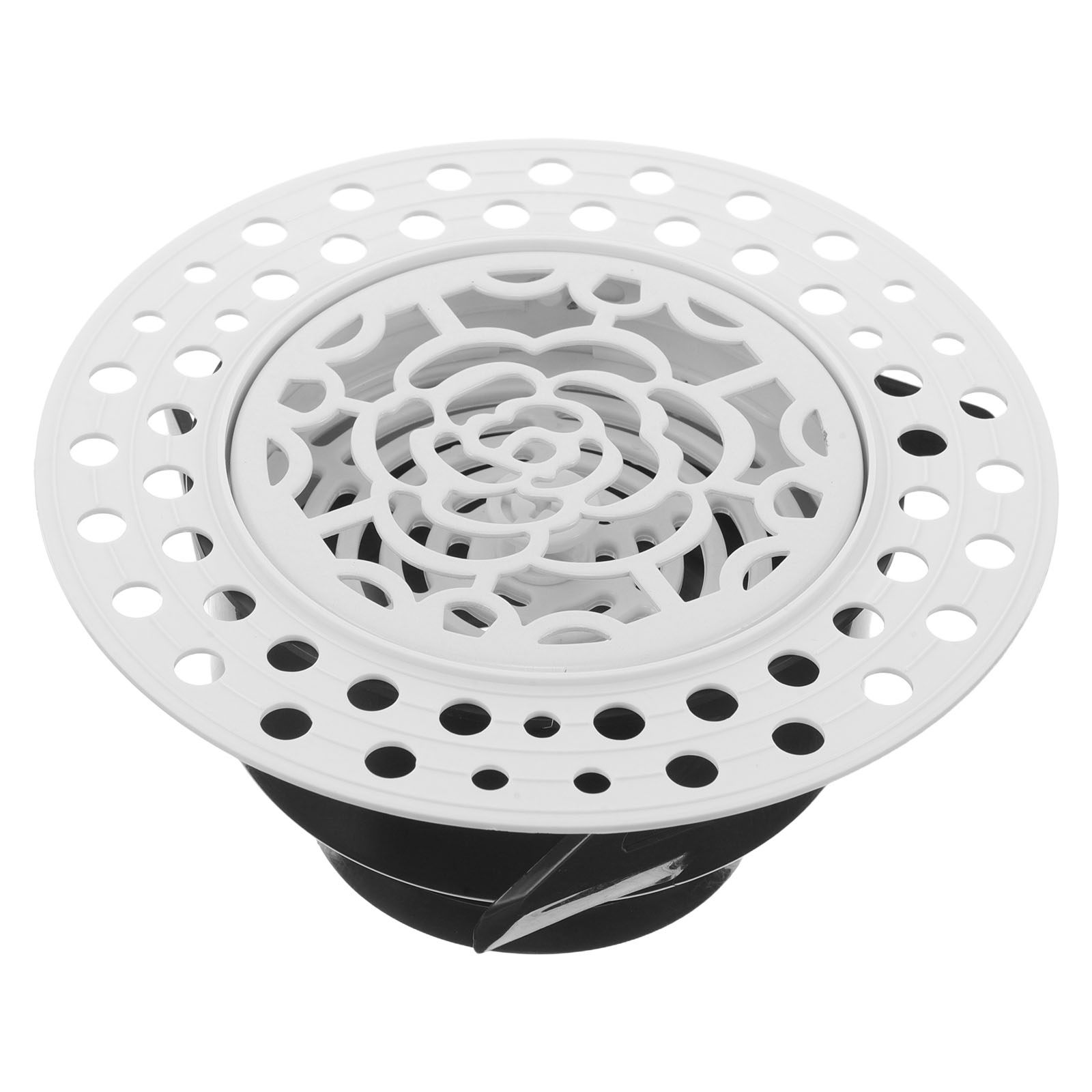 Home Bathroom Vent - 丸型埋め込み式天井通気口、調整可能な気流ディフューザー、モダンなフレームレスデザイン、家庭用キッチン・バスルーム用通気口カバー