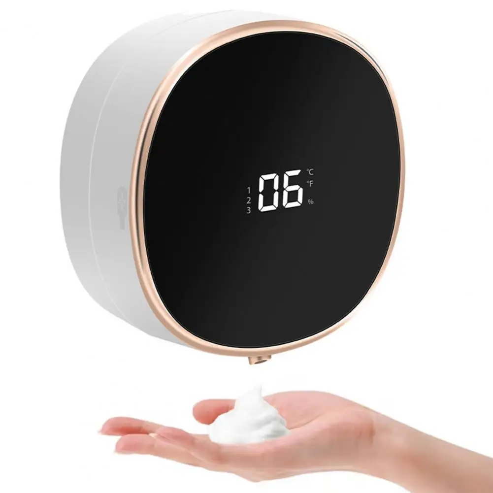 Home Bathroom Wall Soap Dispenser - タッチボタン付き電動ソープディスペンサー タッチレス電動ソープディスペンサー 壁掛け式 家庭用 オフィス ホテル用