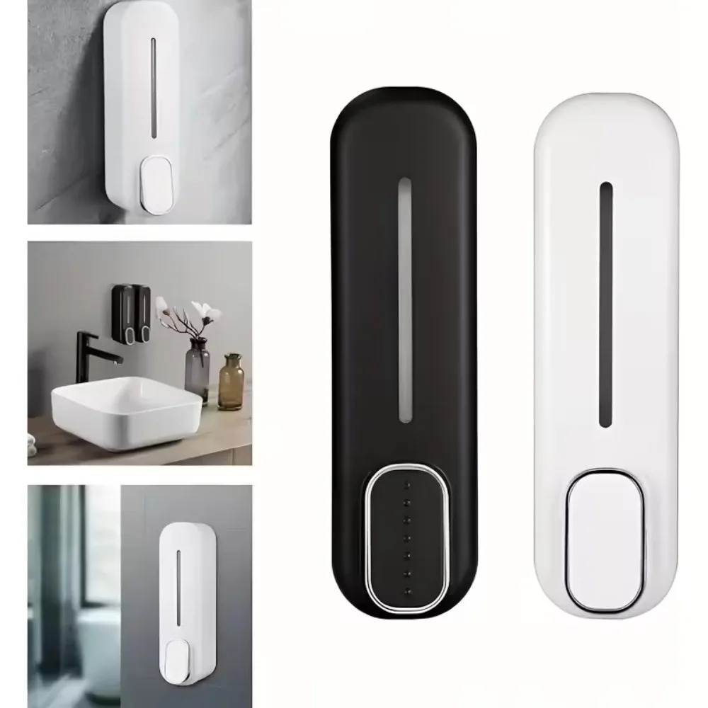 Home Bathroom Wall Soap Dispenser - 壁掛け式手動ソープディスペンサー ソープポンプ ローション容器 シャンプーディスペンサー キッチン、家庭、ホテル用 バスルームアクセサリー