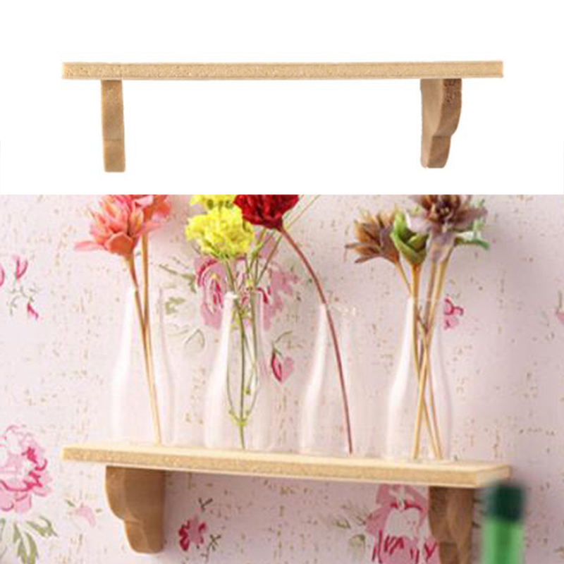 Home Bathroom Furniture - 1 個 1:12 ドールハウス木製壁棚浴室収納ラック吊り棚モデル家庭用家具装飾おもちゃドールハウスアクセサリー