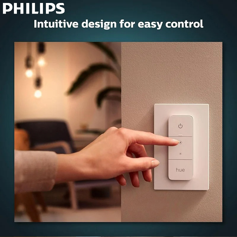 Philips Bulb Hue - フィリップス Hue ホワイト スマート調光スイッチ リモートワイヤレス設置制御付き Hue
