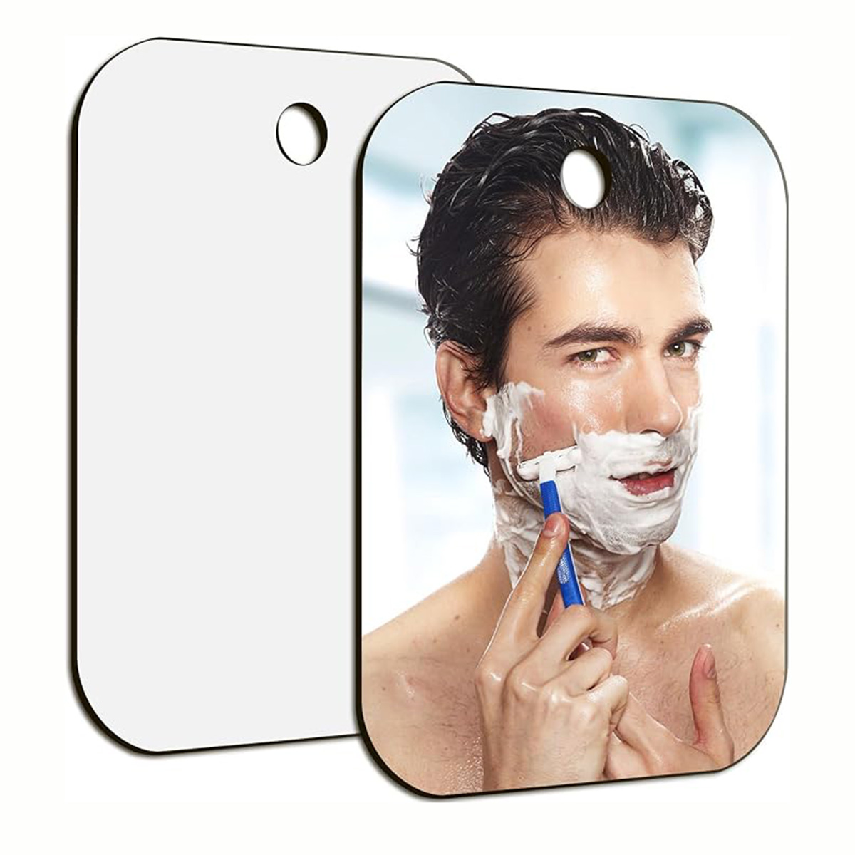 Shaving Mirror Suction - アクリルミラー壁吸着シャワーミラー男性シェービング女性メイクポータブル旅行バスルームアクセサリー