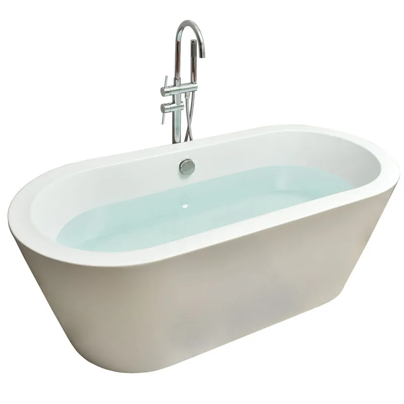 Home Bathroom Tub - モダンなアクリル製自立型バスタブ 1.4m～1.8m シンプルスタイル 浴槽 バスルーム ホームスパ