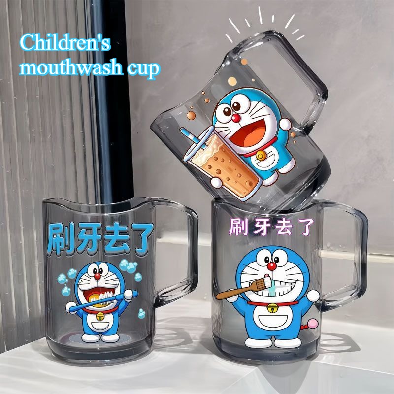 Home Edit Bathroom - ドラえもん 2D アニメーション周辺クリエイティブ漫画プリント子供用ホームバスルームプラスチック高価値多機能トイレカップ