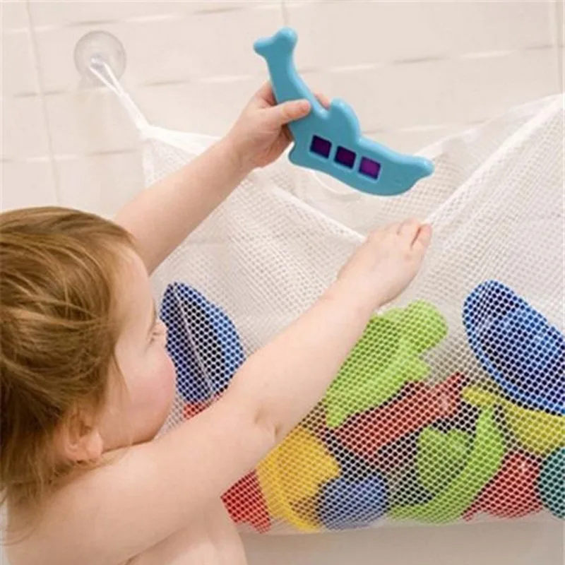 Home Goods Bathroom Storage - ベビーバスルームメッシュバスバッグ子供漫画バスケットネット子供のゲームネットワーク防水布砂のおもちゃビーチ収納オーガナイザー