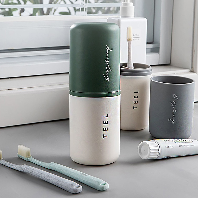 Home Goods Bathroom Storage - ポータブル歯ブラシホルダーボックス、バスルームアクセサリー、歯磨き粉ボックス、屋外旅行、キャンプ歯ブラシ収納、オーガナイザーケース、1個