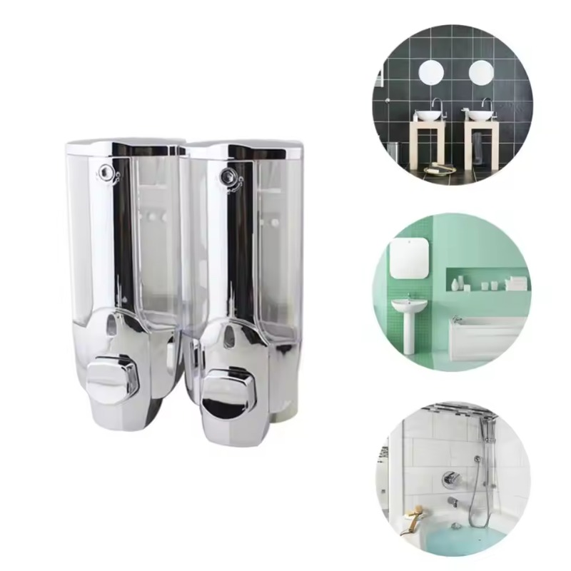 Home Bathroom Wall Soap Dispenser - 新しい ABS 壁掛けソープディスペンサーホームホテルのバスルームトイレ容器シャンプーシャワージェル壁掛けソープディスペンサー 350 ミリリットル