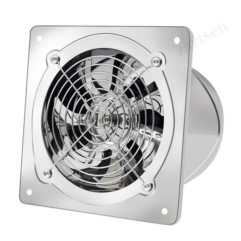 Home Bathroom Vent - 6''8''10'' ブースターファン抽出器排気ファン換気パイプファン浴室トイレキッチン壁窓ステンレス鋼ファン
