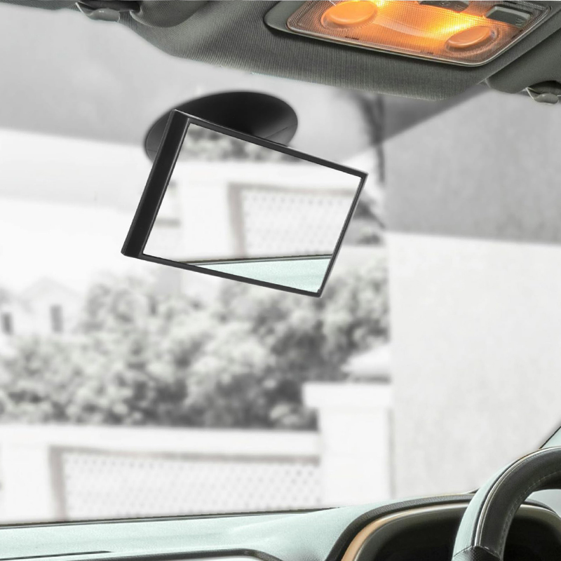 Shaving Mirror Suction - 車用吸盤式バックミラー、調整可能な広角インテリアミラー（死角除去用）