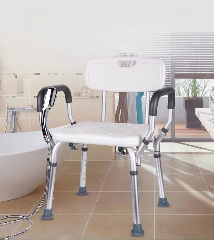 Home Bathroom Furniture - トイレチェアアルミ製バスルーム家具家庭用ポータブル高齢者妊婦シャワーシート医療安全椅子スツール
