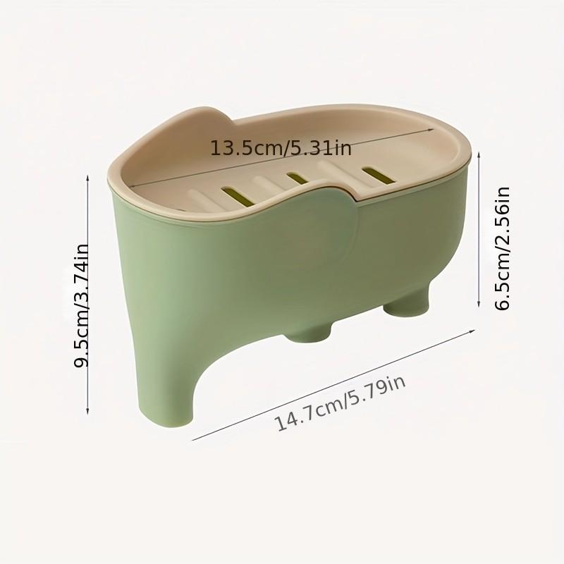 二層式象型石鹸置き、取り外し可能な通気性のある石鹸ラック（排 - Home Bathroom Vent のレビューと価格