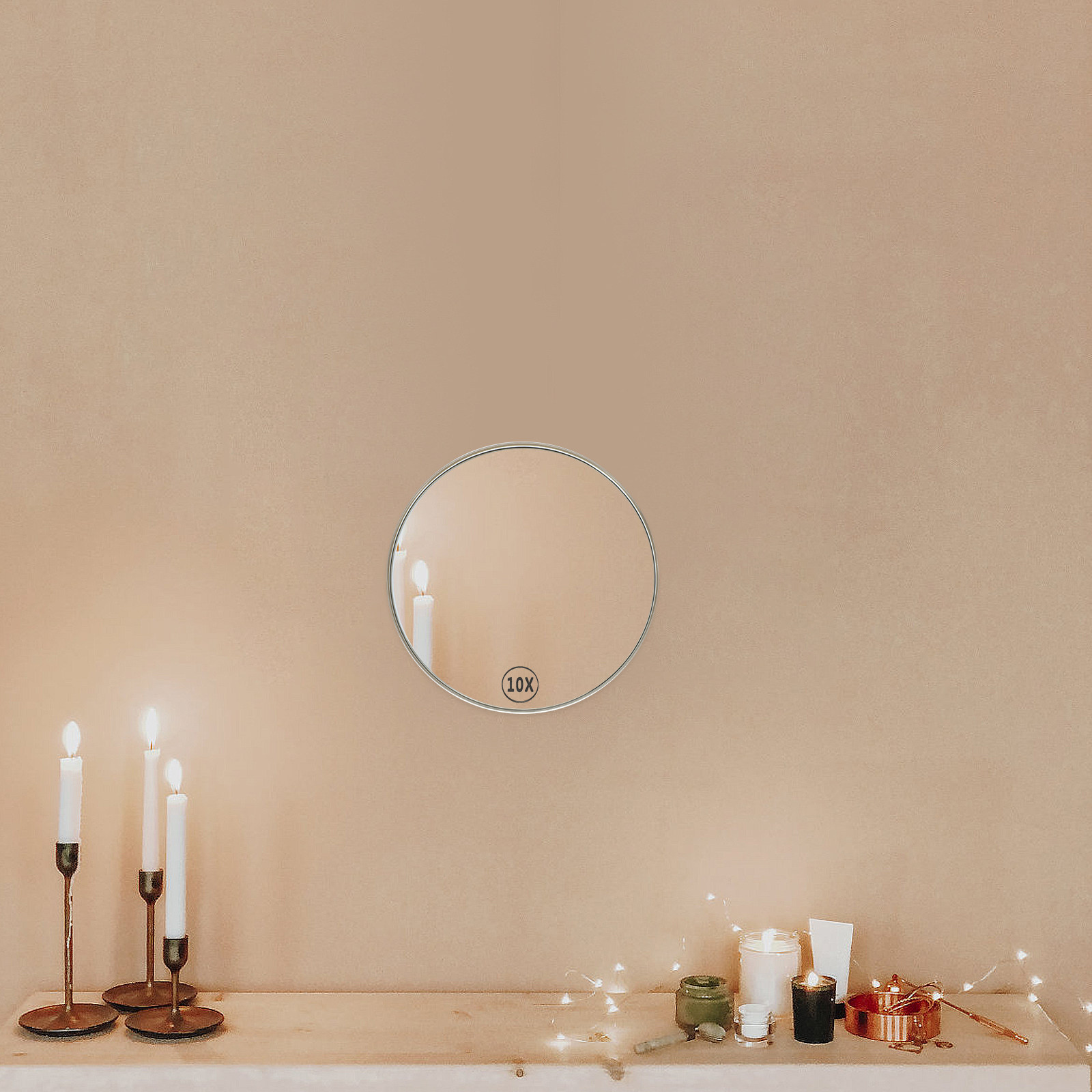 プレミアム拡大鏡 吸盤付き バスルーム用 メイクアップ シェ - Shaving Mirror Suction のレビューと価格