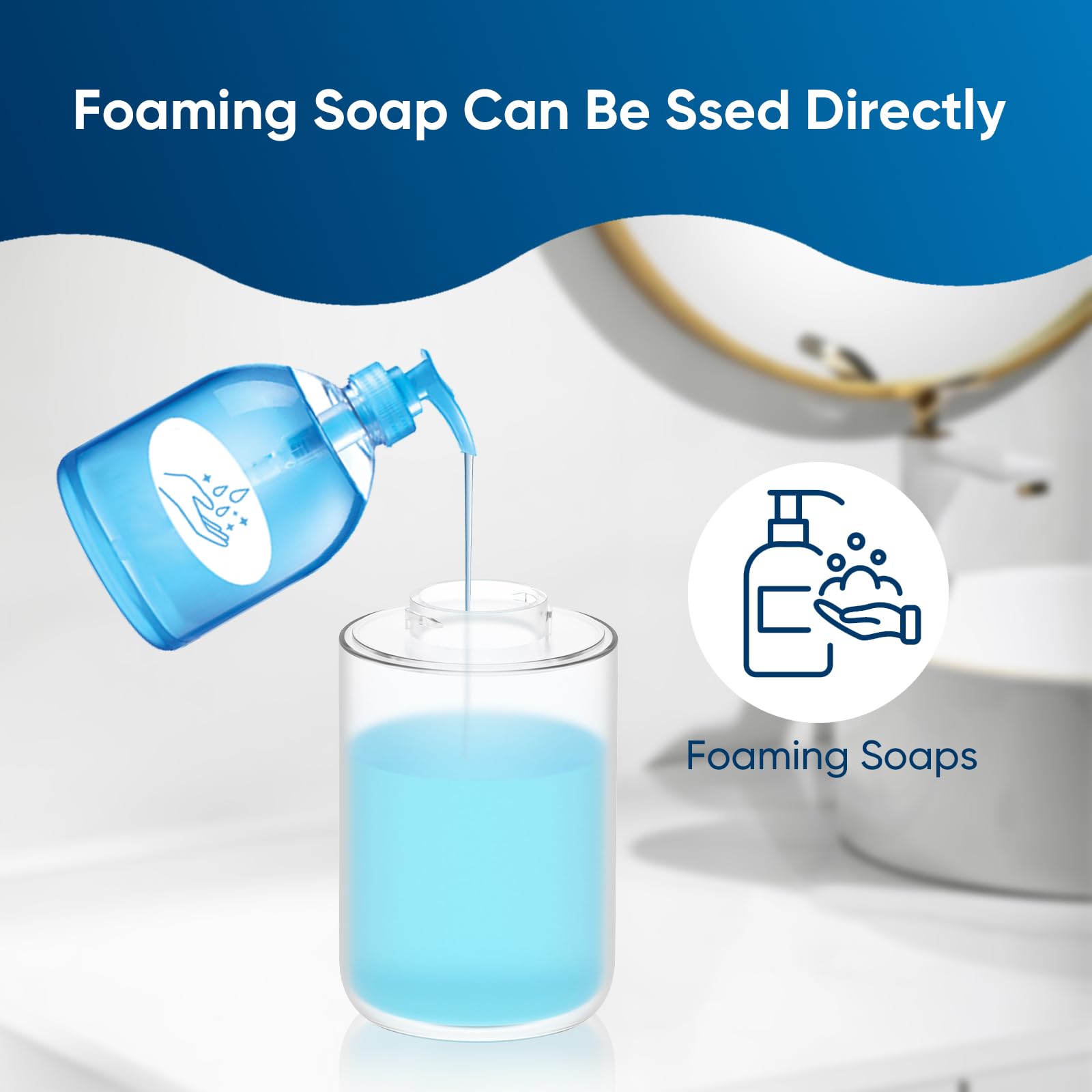 非接触式自動泡ソープディスペンサー、4段階調整可能な泡量、4 - Home Bathroom Wall Soap Dispenser のレビューと価格