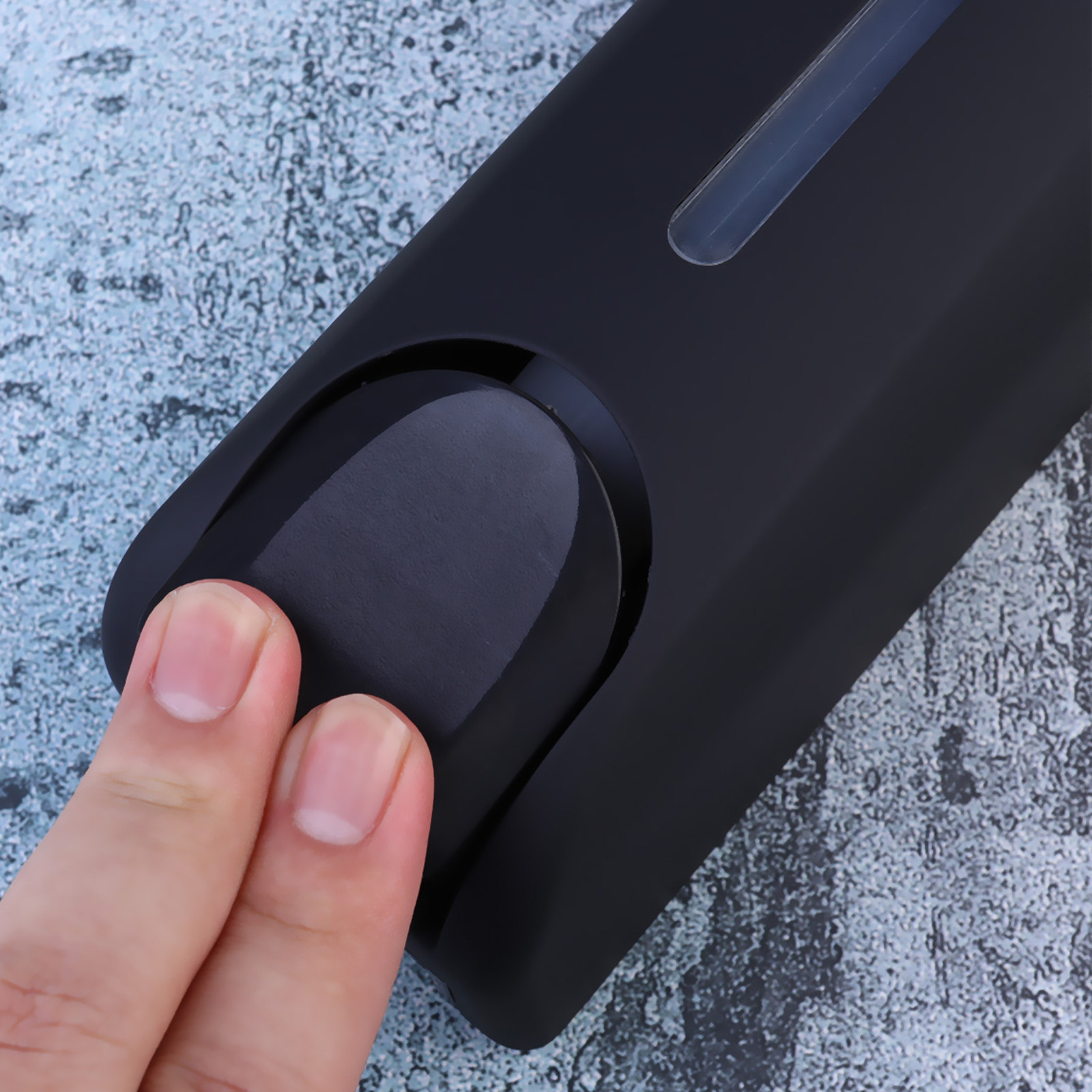 1 個壁掛けソープディスペンサーブラックバスルームローション - Home Bathroom Wall Soap Dispenser のレビューと価格