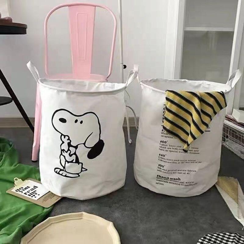 スヌーピー綿生地ランドリーバスケット折りたたみ式防水収納バス - Home Edit Bathroom Organizer のレビューと価格