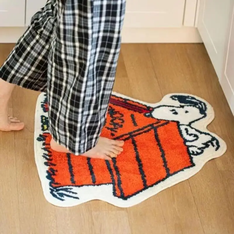 かわいい漫画スヌーピーハウス型の柔らかい滑り止め洗えるフロア - Home Edit Bathroom のレビューと価格