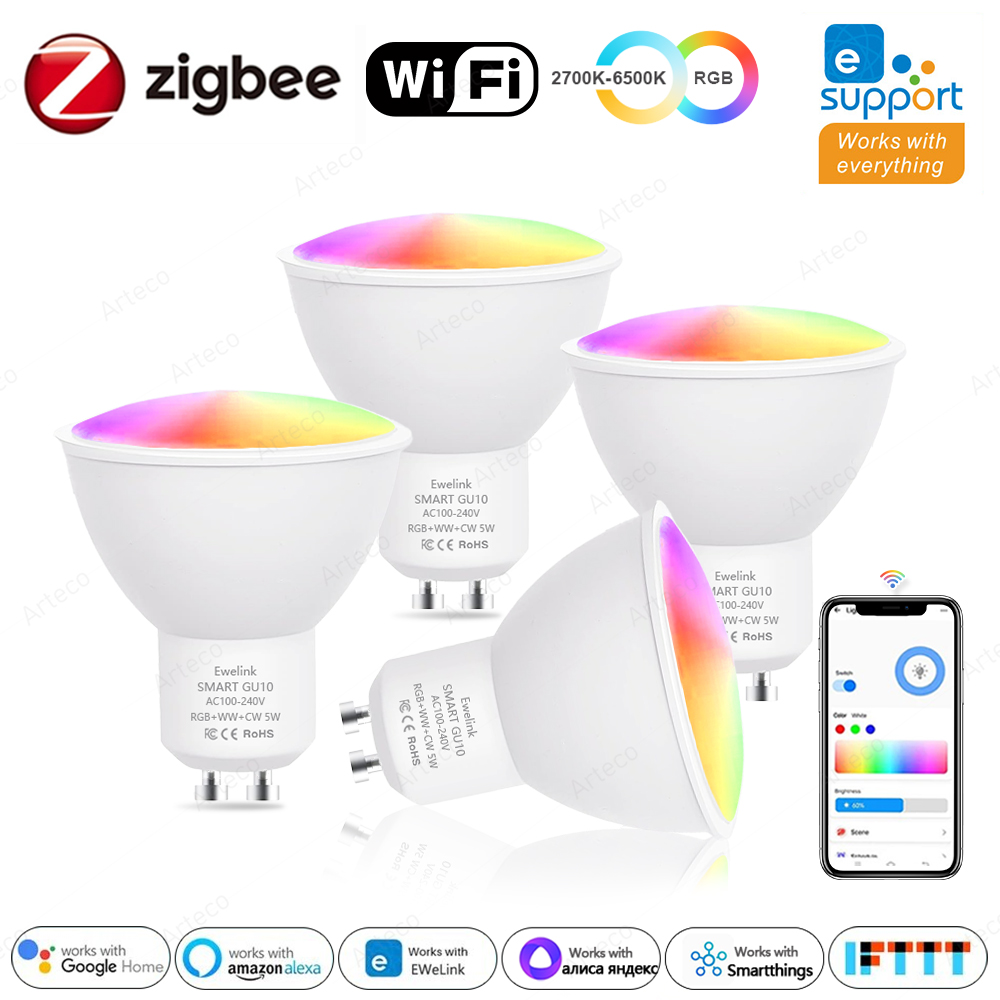 Ewelink GU10 Zigbee LED 電球 WiF - Philips Bulb Hue のレビューと価格
