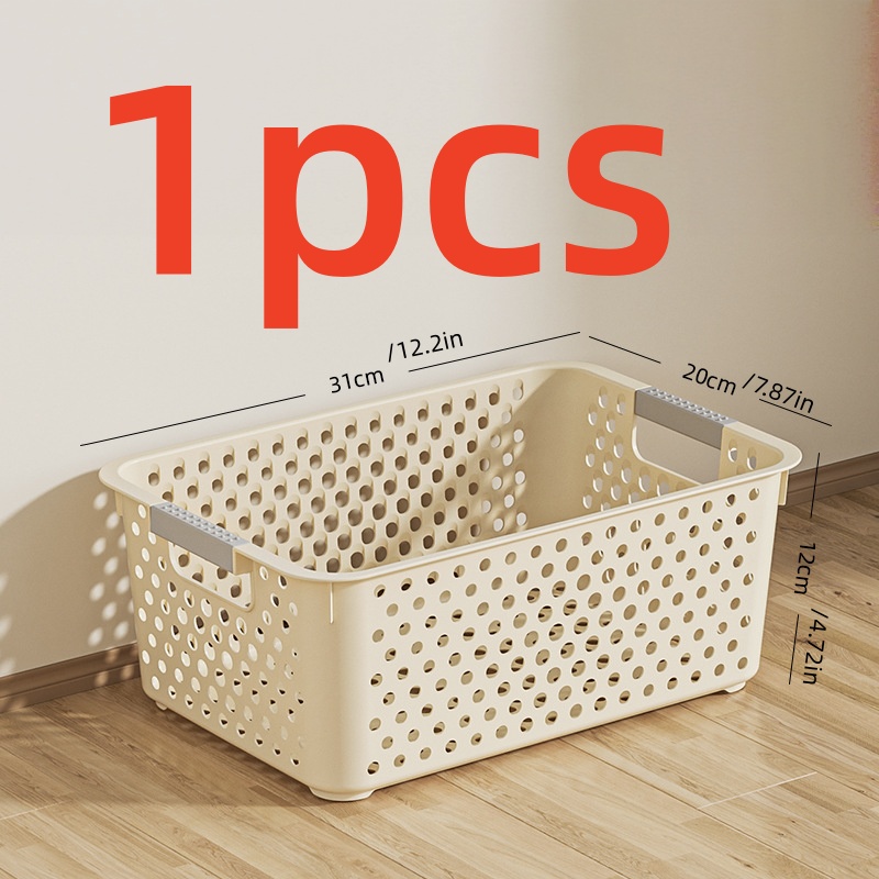 大容量のプラスチック製収納ボックス。オープングリッドデザイン - Home Goods Bathroom Storage のレビューと価格