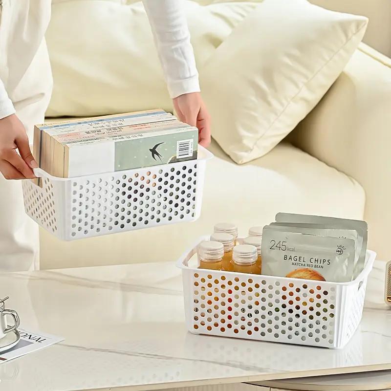 大容量のプラスチック製収納ボックス。オープングリッドデザイン - Home Goods Bathroom Storage のレビューと価格
