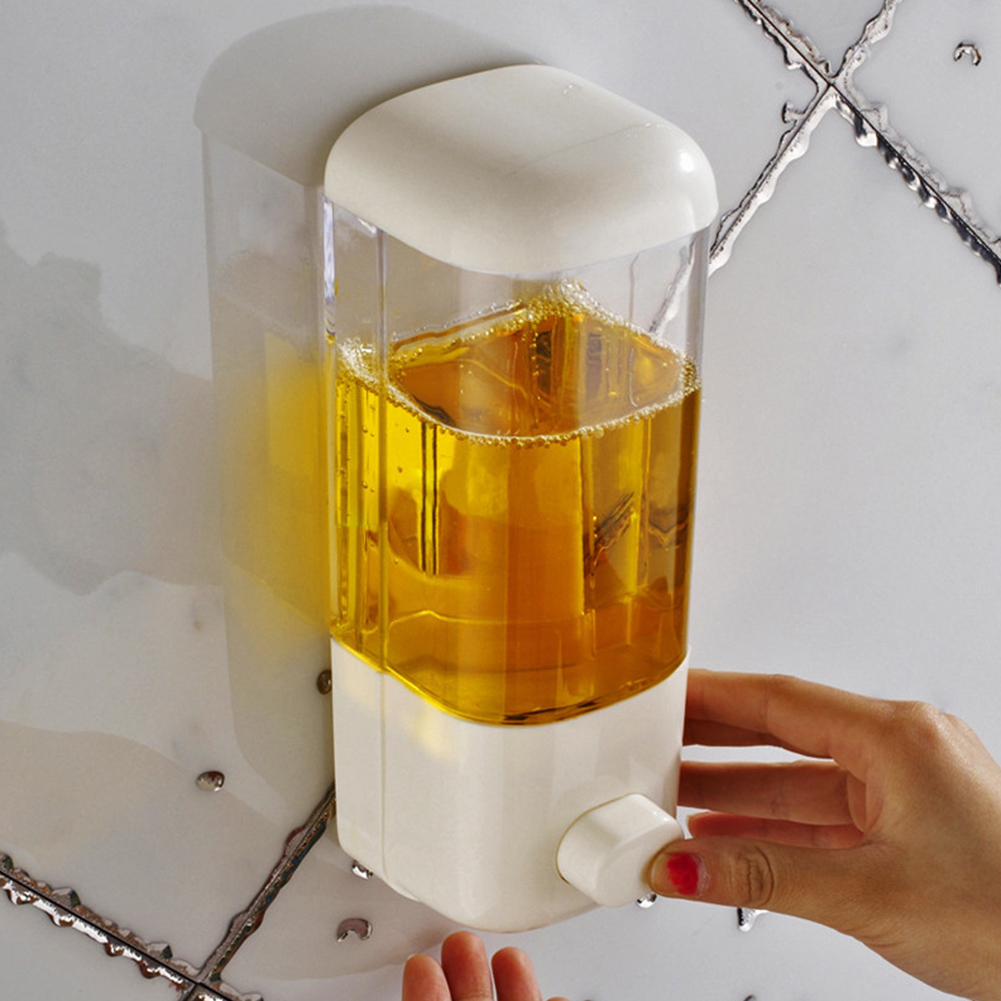 500 ミリリットル壁掛けソープディスペンサー浴室消毒剤シャ - Home Bathroom Wall Soap Dispenser のレビューと価格