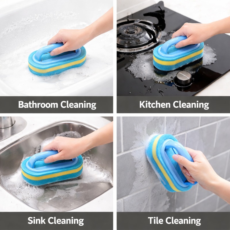家庭用掃除ブラシ ハンドル付き 食器用洗剤 浴室 キッチン  - Home Kitchen Bathroom Cleaning のレビューと価格
