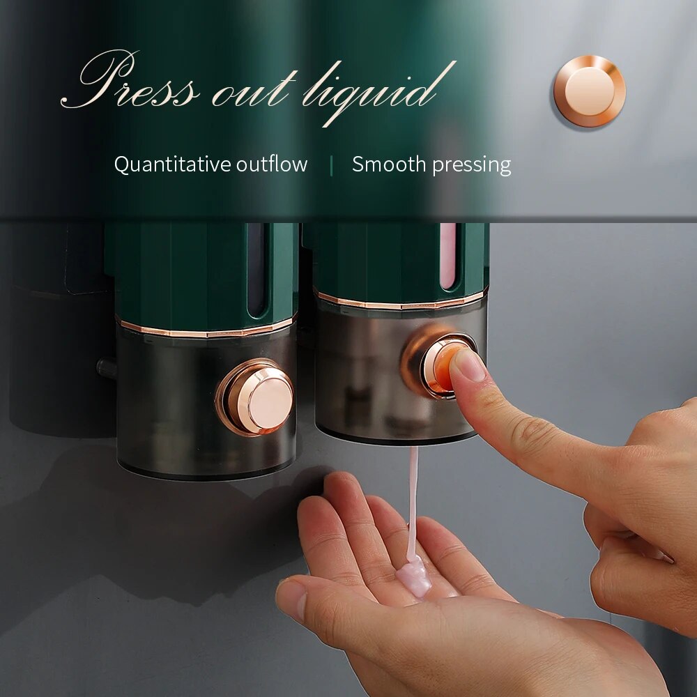 手動プレス式ソープディスペンサー 450ml 壁掛け - ド - Home Bathroom Wall Soap Dispenser のレビューと価格