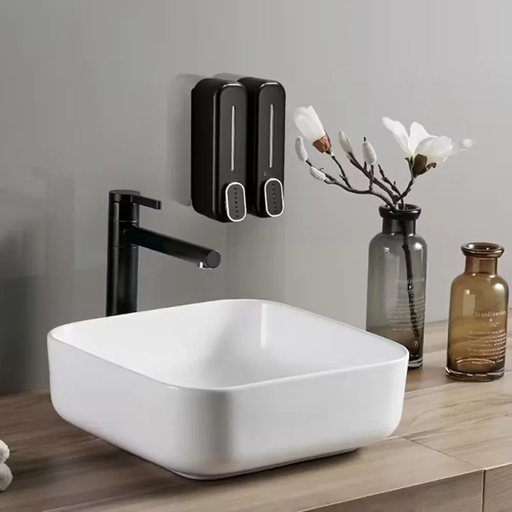 壁掛け式手動ソープディスペンサー ソープポンプ ローション容 - Home Bathroom Wall Soap Dispenser のレビューと価格