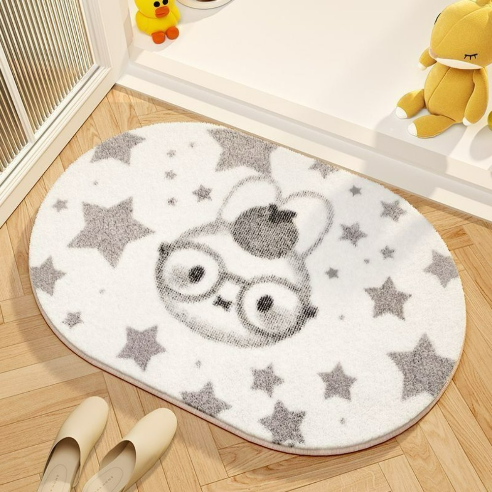 ミッフィー漫画フロアマットソフト模造カシミヤフットパッド吸水 - Home Edit Bathroom のレビューと価格