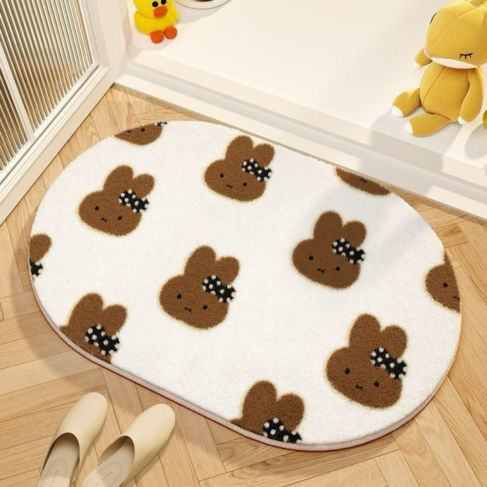 ミッフィー漫画フロアマットソフト模造カシミヤフットパッド吸水 - Home Edit Bathroom のレビューと価格