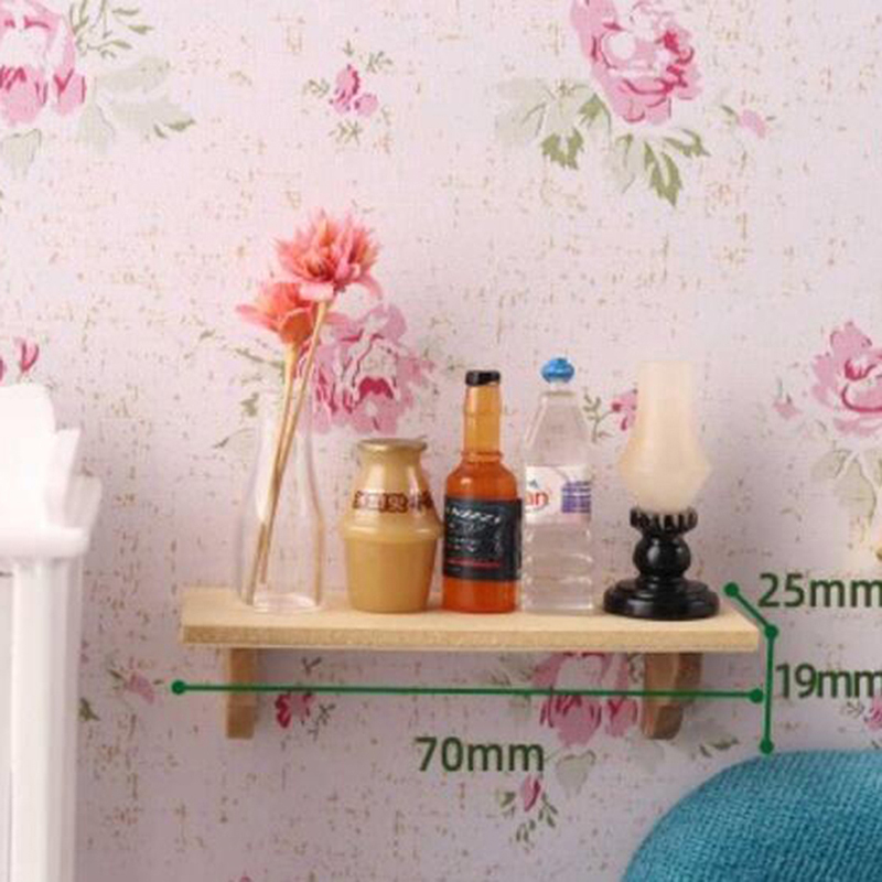 1 個 1:12 ドールハウス木製壁棚浴室収納ラック吊り棚モ - Home Bathroom Furniture のレビューと価格