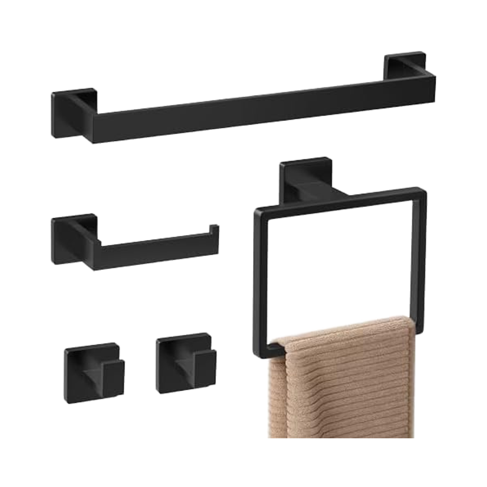 マットブラックステンレススチール製エコフレンドリー壁掛けバス - Towel Bar Stainless のレビューと価格