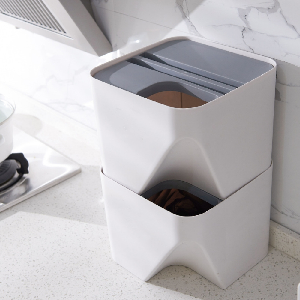 分別ゴミ箱、家庭用リビングルームキッチン分別紙バスケット蓋付 - Zara Home Bathroom Accessories のレビューと価格