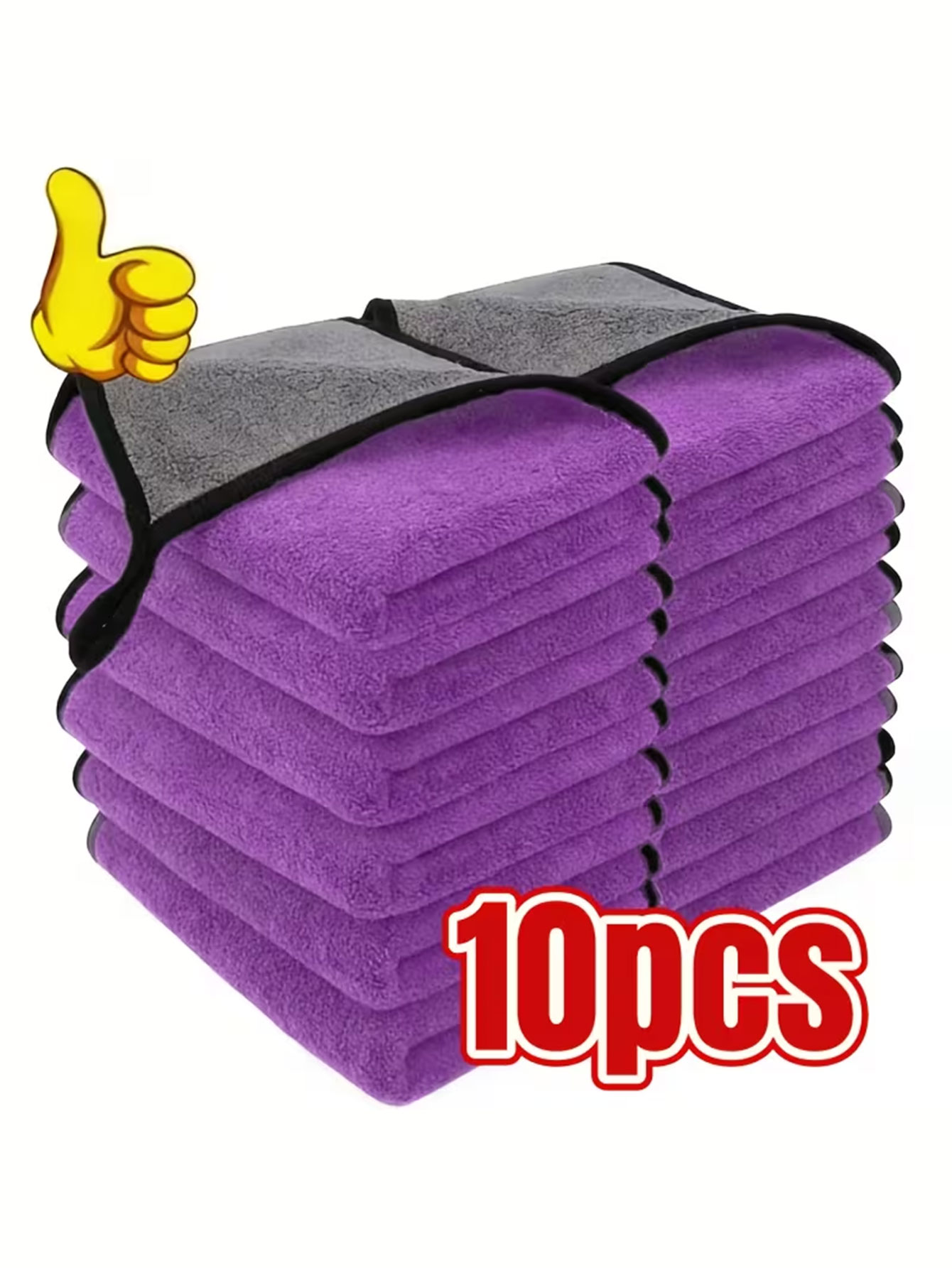 10枚入り両面コーラルベルベットマイクロファイバークリーニン - Home Kitchen Bathroom Cleaning のレビューと価格
