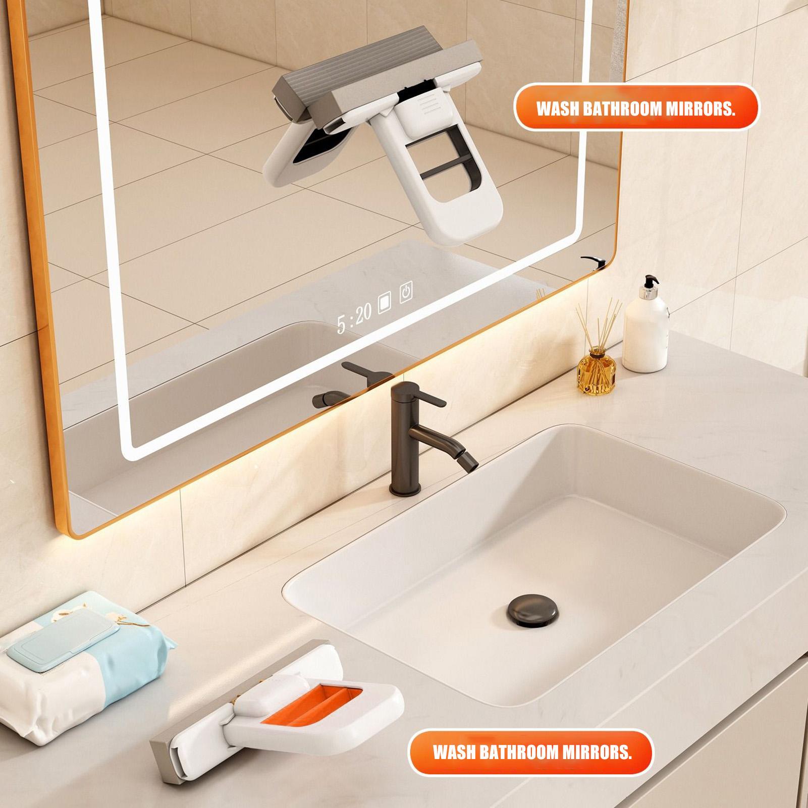セルフスクイーズ式卓上モップ、ハンドヘルドスポンジモップ、家 - Home Kitchen Bathroom Cleaning のレビューと価格