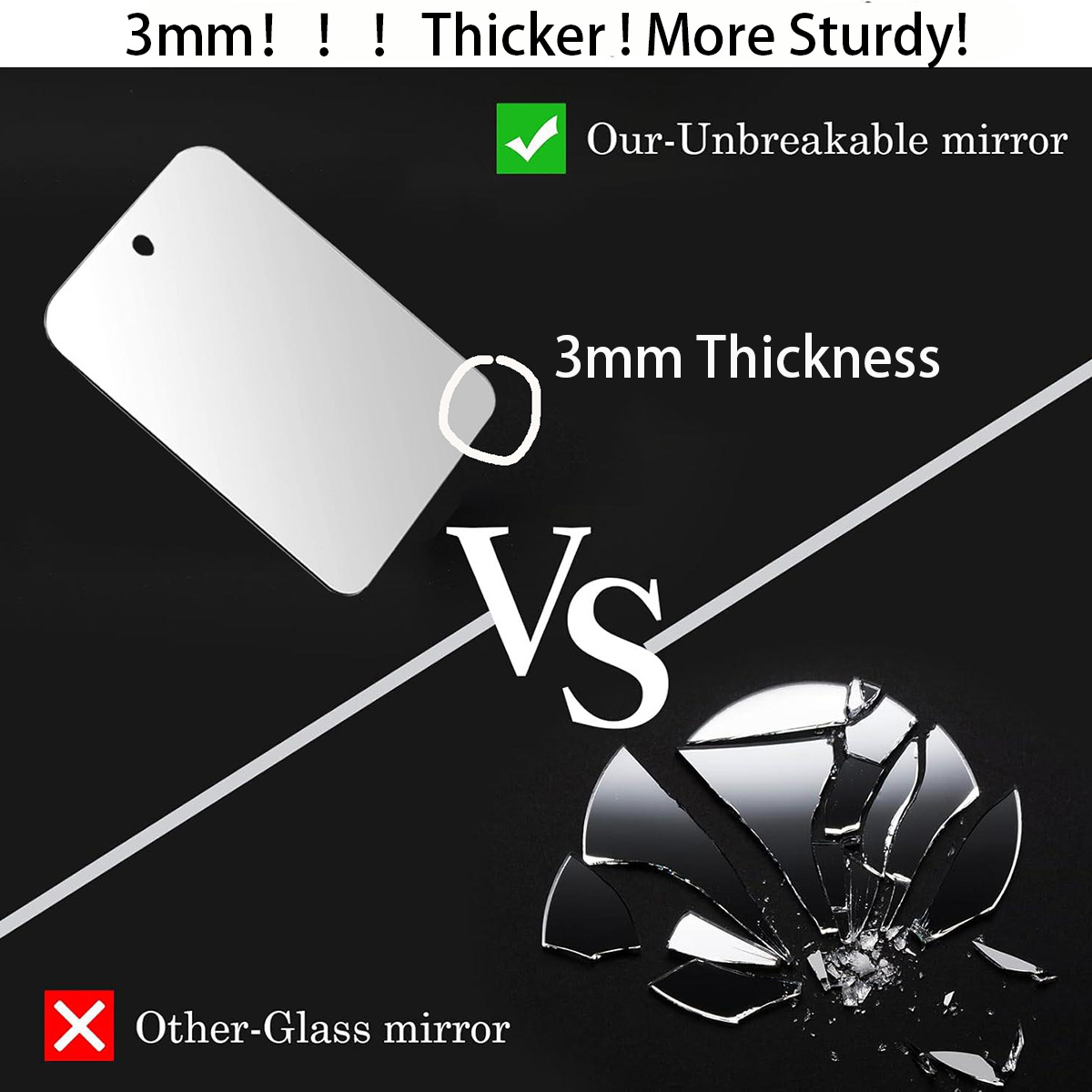 アクリルミラー壁吸着シャワーミラー男性シェービング女性メイク - Shaving Mirror Suction のレビューと価格