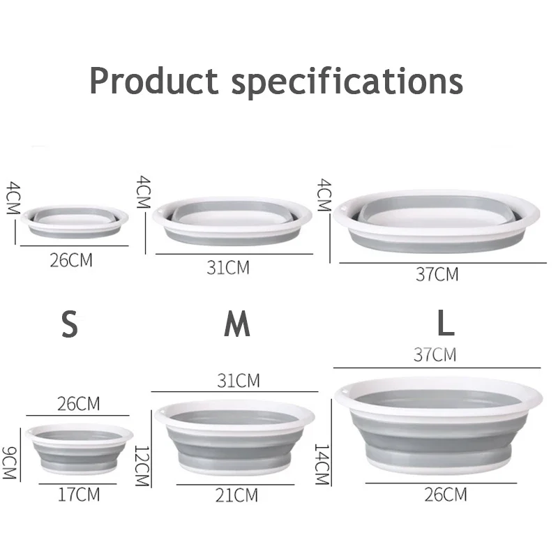 プラスチック製折りたたみ洗面器、ポータブル洗濯桶、家庭用バス - Home Bathroom Tub のレビューと価格