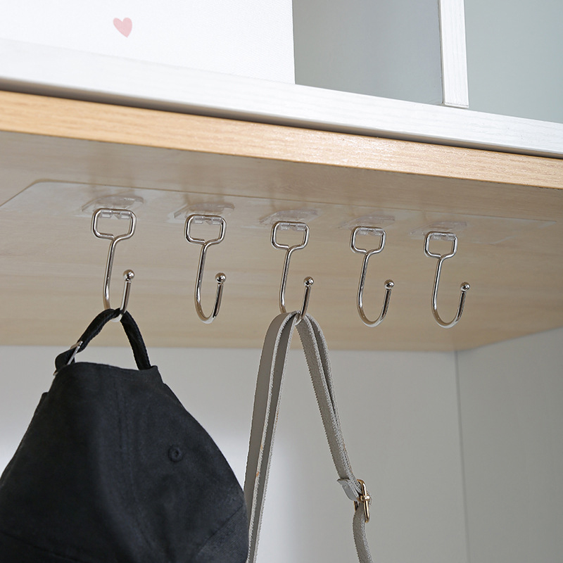 3/4/5/6 行壁掛けフック透明壁フックキッチン浴室用強力 - Towel Bar Stainless のレビューと価格