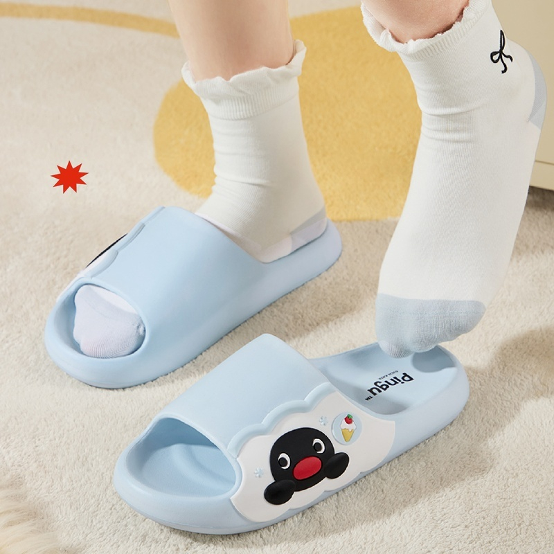 漫画ペンギン柄ソフト厚底室内スリッパ レディース 夏用滑り止 - Home Edit Bathroom のレビューと価格