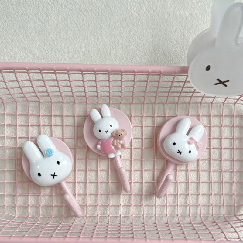 かわいいミッフィーの粘着フック、穴あけ不要、強力な粘着力、防 - Home Edit Bathroom Organizer のレビューと価格