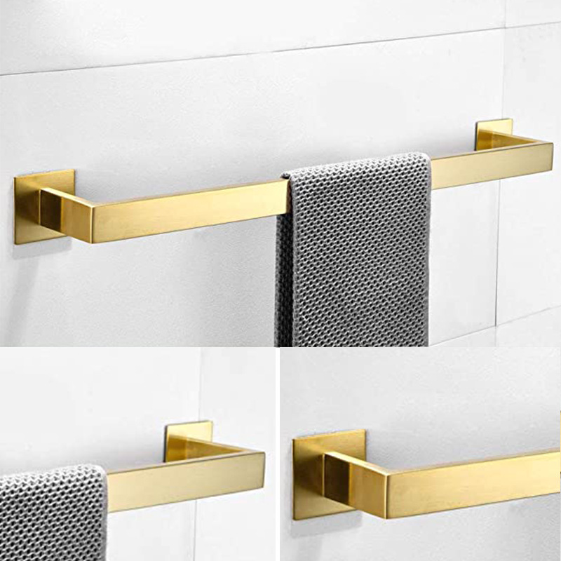 304ステンレス製4点セットゴールドバスルームハードウェアセ - Towel Bar Stainless のレビューと価格