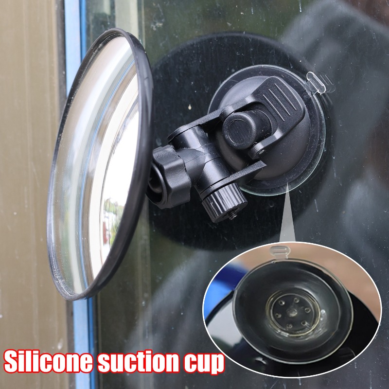 車の死角用吸盤ミラー 360度 °   広角調整可能ミラー  - Shaving Mirror Suction のレビューと価格