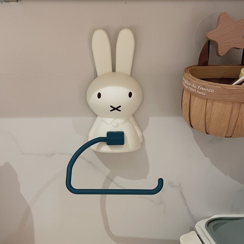 かわいいミッフィートイレットペーパーラック、穴あけ不要、粘着 - Home Edit Bathroom Organizer のレビューと価格