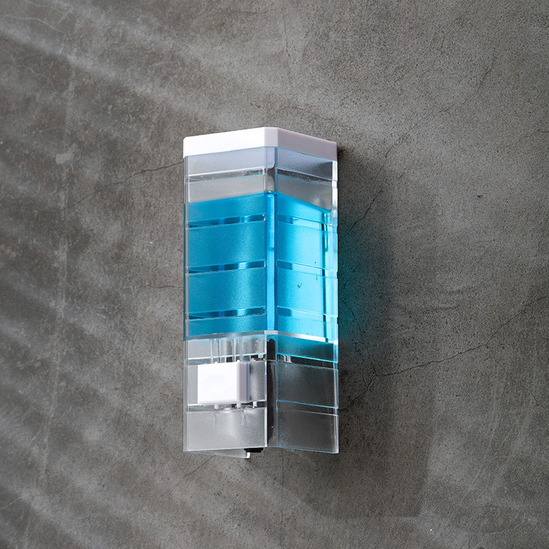 新しい透明な壁掛け式手動ソープディスペンサー、バスルーム、ホ - Home Bathroom Wall Soap Dispenser のレビューと価格