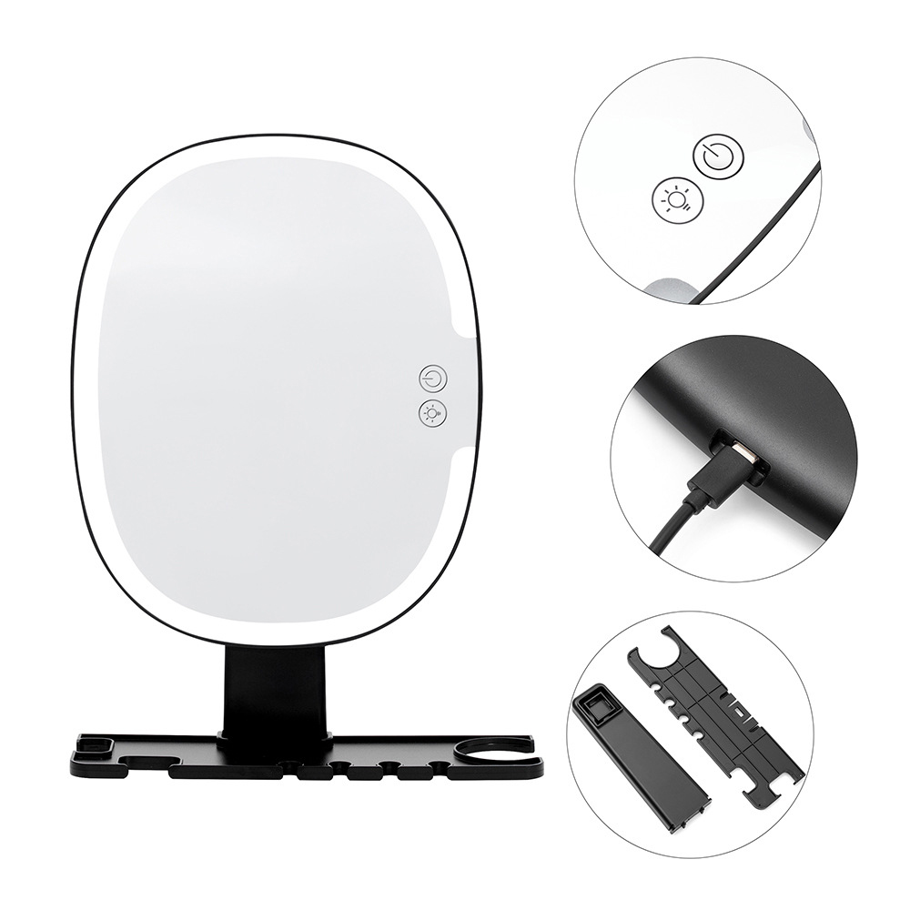 LEDシャワーミラー シェービング用曇り止め カミソリホルダ - Shaving Mirror Suction のレビューと価格