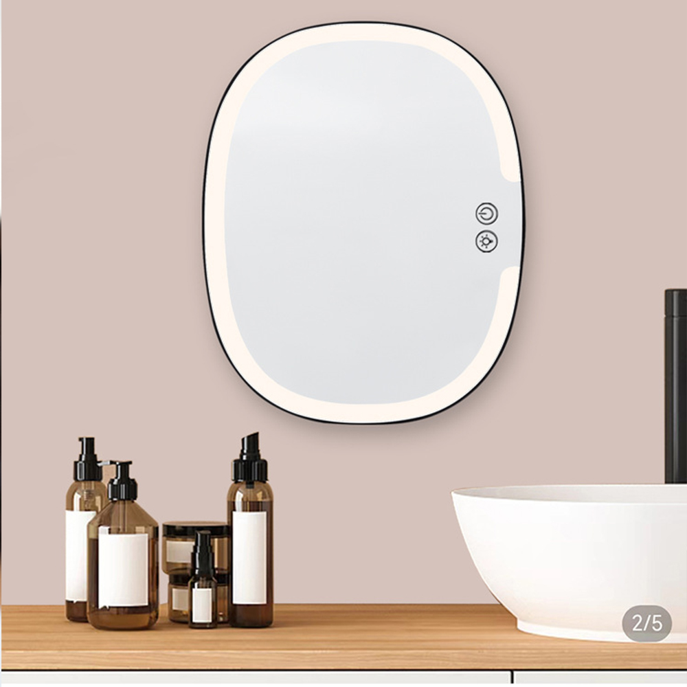 LEDシャワーミラー シェービング用曇り止め カミソリホルダ - Shaving Mirror Suction のレビューと価格