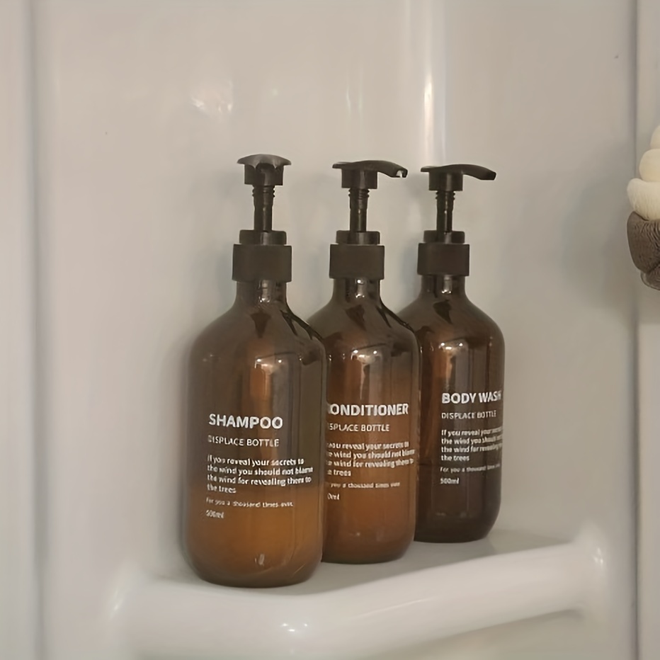 3 個防水シャンプーコンディショナーディスペンサーセット再利 - Zara Home Bathroom Accessories のレビューと価格